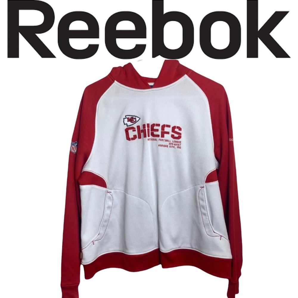 Womens Kansas City Chiefs Reebok Pullover Hoodie Sweatshirt XL NFL